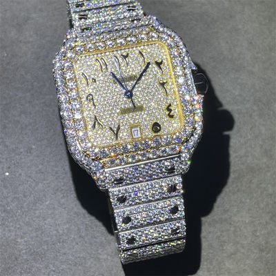 OME Moissanite Bust Down Watch VVS  Moissanite Watch Bling Dial