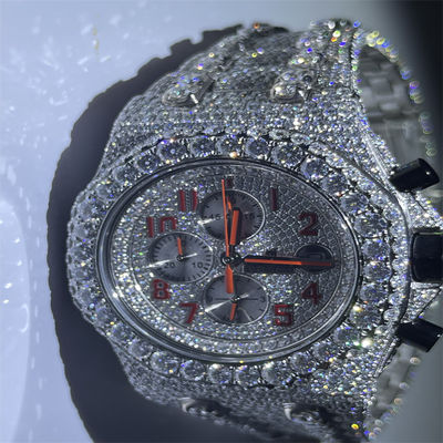 Hip Hop Moissanite Iced Out Watch Datejust Automatic Mechanical Watches For Women