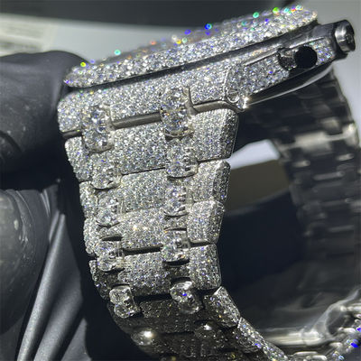 Hip Hop Moissanite Iced Out Watch Datejust Automatic Mechanical Watches For Women