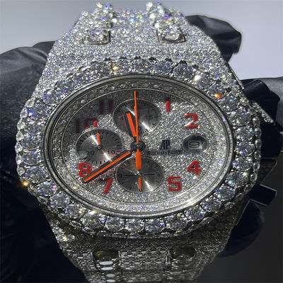 Hip Hop Moissanite Iced Out Watch Datejust Automatic Mechanical Watches For Women