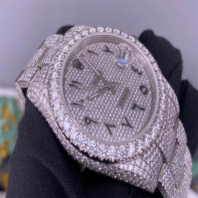 Hip Hop 3EX Moissanite Watch  Conflict Full Iced Out Vvs Diamond Watch