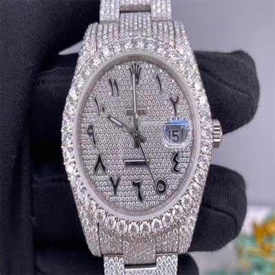 Hip Hop 3EX Moissanite Watch  Conflict Full Iced Out Vvs Diamond Watch