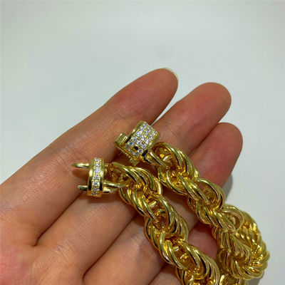 GRA Miami Cuban Link Chain 11mm   14k Gold Cuban Link Chain With More Bling Shine