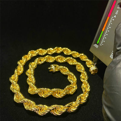 GRA Miami Cuban Link Chain 11mm   14k Gold Cuban Link Chain With More Bling Shine