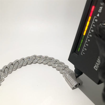 Real S925 Miami Cuban Link Bracelet Silver Jewelry Rose Gold Cuban Link