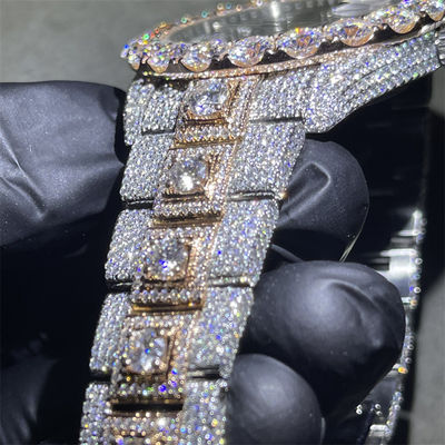 Hip Hop  Moissanite Watch G Shock  Luxury Bust Down Diamond Watch